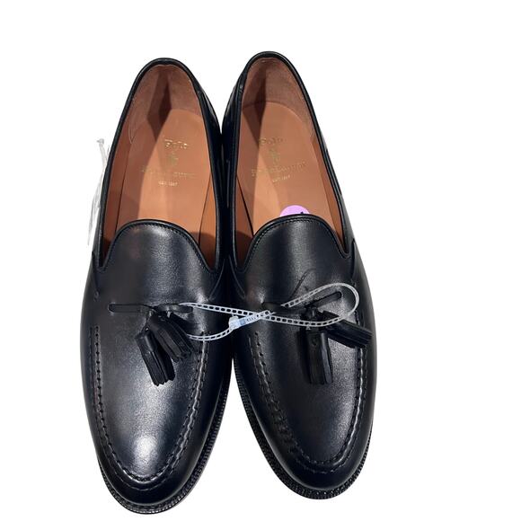 Polo Ralph Lauren Tassel Loafers Black Leather Shoes Made in Spain Men’s 10.5 D main image 8
